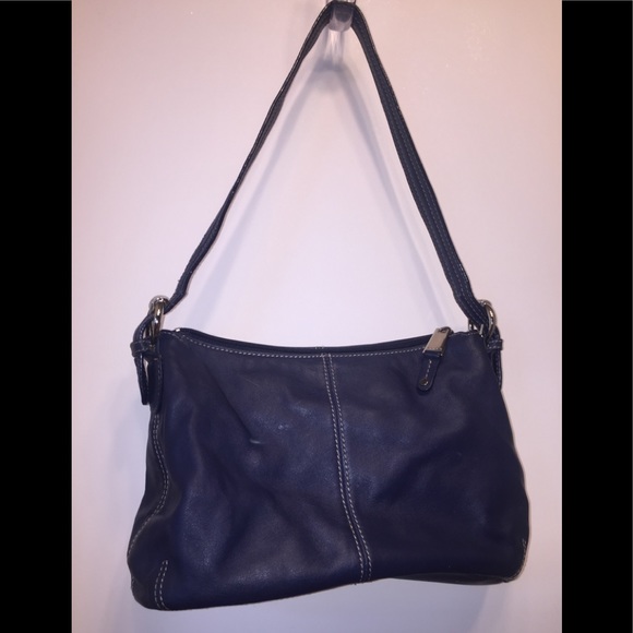 Tignanello’s Blue Genuine Leather Shoulder Bag - Picture 2 of 8